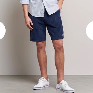 Polo Ralph Lauren XL Navy Terry Cloth Lounge Shorts Drawstring
